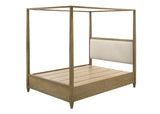 Sienna Rustic Natural King Canopy Platform Bed from Crown Mark - Luna Furniture