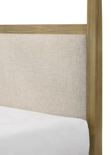 Sienna Rustic Natural Queen Canopy Platform Bed from Crown Mark - Luna Furniture