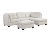Sienna Sand Boucle Sectional with Ottoman from Happy Homes - Luna Furniture
