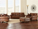 Silverado Camel Top-Grain Leather 4-Piece Living Room Set from Steve Silver - Luna Furniture
