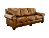 Silverado Camel Top-Grain Leather Sofa from Steve Silver - Luna Furniture