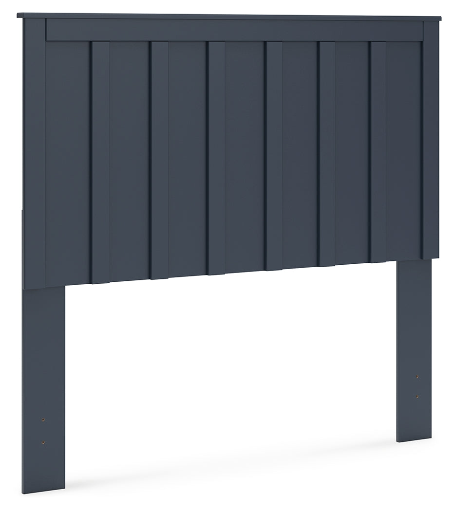 Simmenfort Full Panel Headboard with Dresser and Nightstand in Navy Blue from Ashley - Luna Furniture