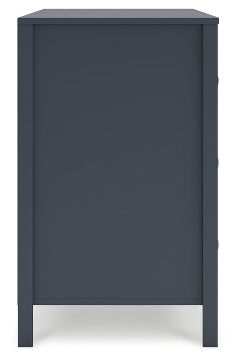 Simmenfort Full Panel Headboard with Dresser in Navy Blue from Ashley - Luna Furniture