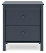 Simmenfort Full Platform Bed with Dresser, Chest and 2 Nightstands in Navy Blue from Ashley - Luna Furniture