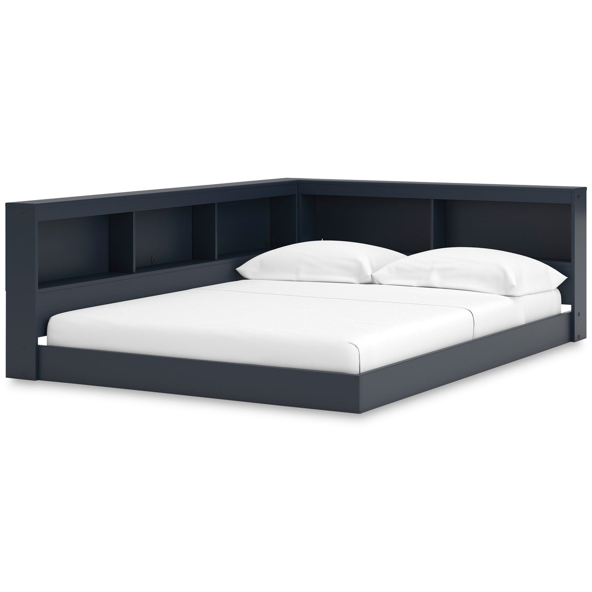 Simmenfort Navy Blue Youth Bookcase Corner Storage Bedroom Set from Ashley - Luna Furniture
