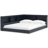 Simmenfort Navy Blue Youth Bookcase Corner Storage Bedroom Set from Ashley - Luna Furniture
