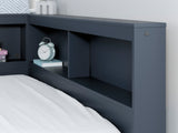 Simmenfort Navy Blue Youth Bookcase Corner Storage Bedroom Set from Ashley - Luna Furniture