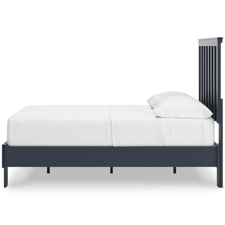 Simmenfort Navy Blue Full Platform Bed from Ashley - Luna Furniture