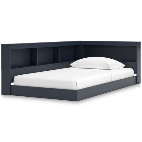 Simmenfort Navy Blue Youth Bookcase Corner Storage Bedroom Set from Ashley - Luna Furniture