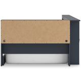 Simmenfort Navy Blue Twin Bookcase Corner Storage Bed from Ashley - Luna Furniture