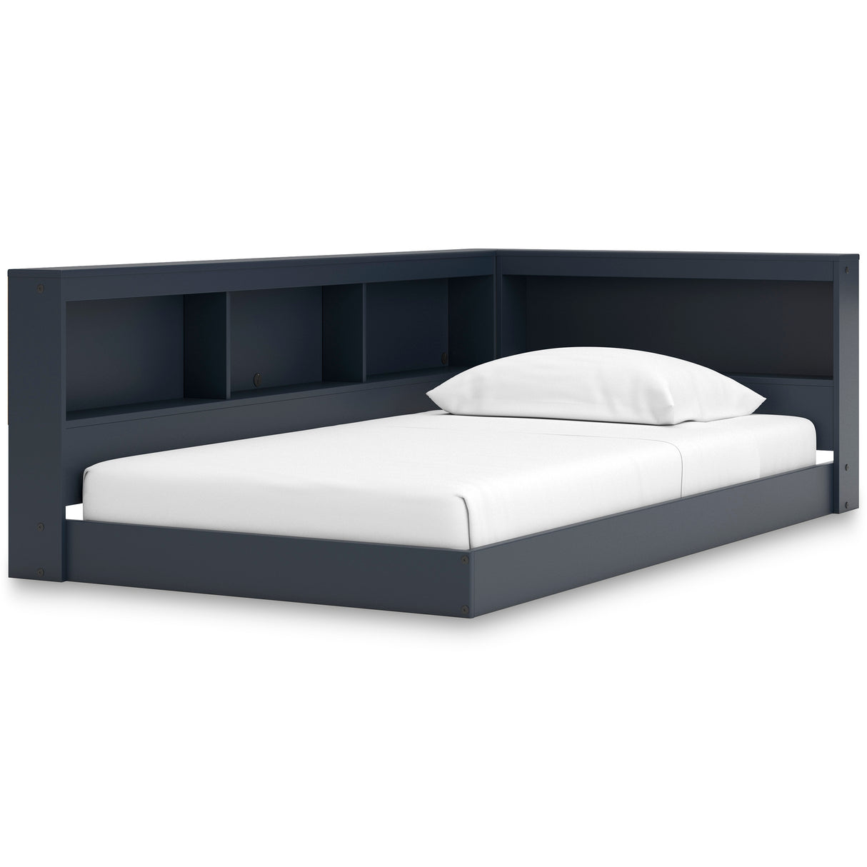 Simmenfort Navy Blue Youth Bookcase Corner Storage Bedroom Set from Ashley - Luna Furniture