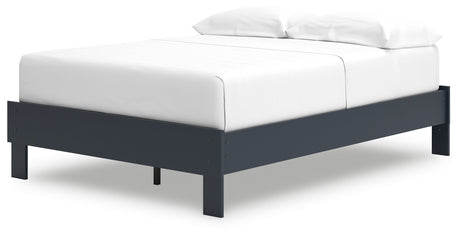 Simmenfort Navy Blue Youth Platform Base Bedroom Set from Ashley - Luna Furniture