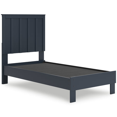 Simmenfort Twin Panel Headboard with Dresser and Nightstand in Navy Blue from Ashley - Luna Furniture