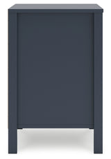 Simmenfort Twin Platform Bed with Dresser, Chest and 2 Nightstands in Navy Blue from Ashley - Luna Furniture