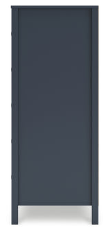 Simmenfort Twin Platform Bed with Dresser and Chest in Navy Blue from Ashley - Luna Furniture