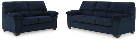 SimpleJoy Navy Living Room Set from Ashley - Luna Furniture