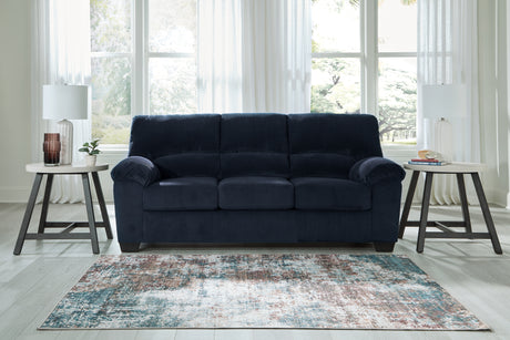 SimpleJoy Navy Sofa from Ashley - Luna Furniture