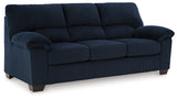 SimpleJoy Navy Sofa from Ashley - Luna Furniture