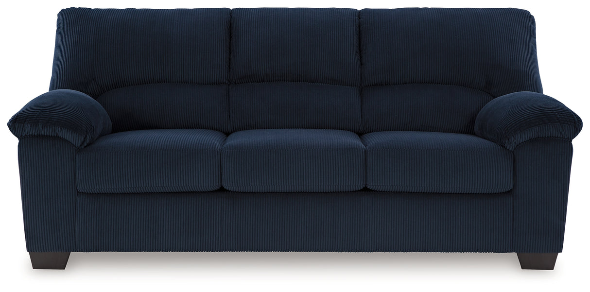 SimpleJoy Navy Sofa from Ashley - Luna Furniture