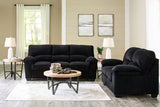 SimpleJoy Sofa and Loveseat in Onyx from Ashley - Luna Furniture