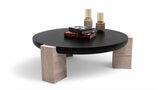 Sini Black Travertine 2-Piece Coffee Table Set from Nova Furniture - Luna Furniture