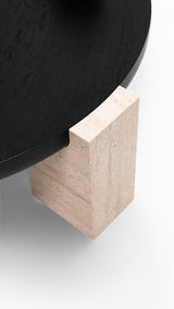 Sini Black Travertine 2-Piece Coffee Table Set from Nova Furniture - Luna Furniture