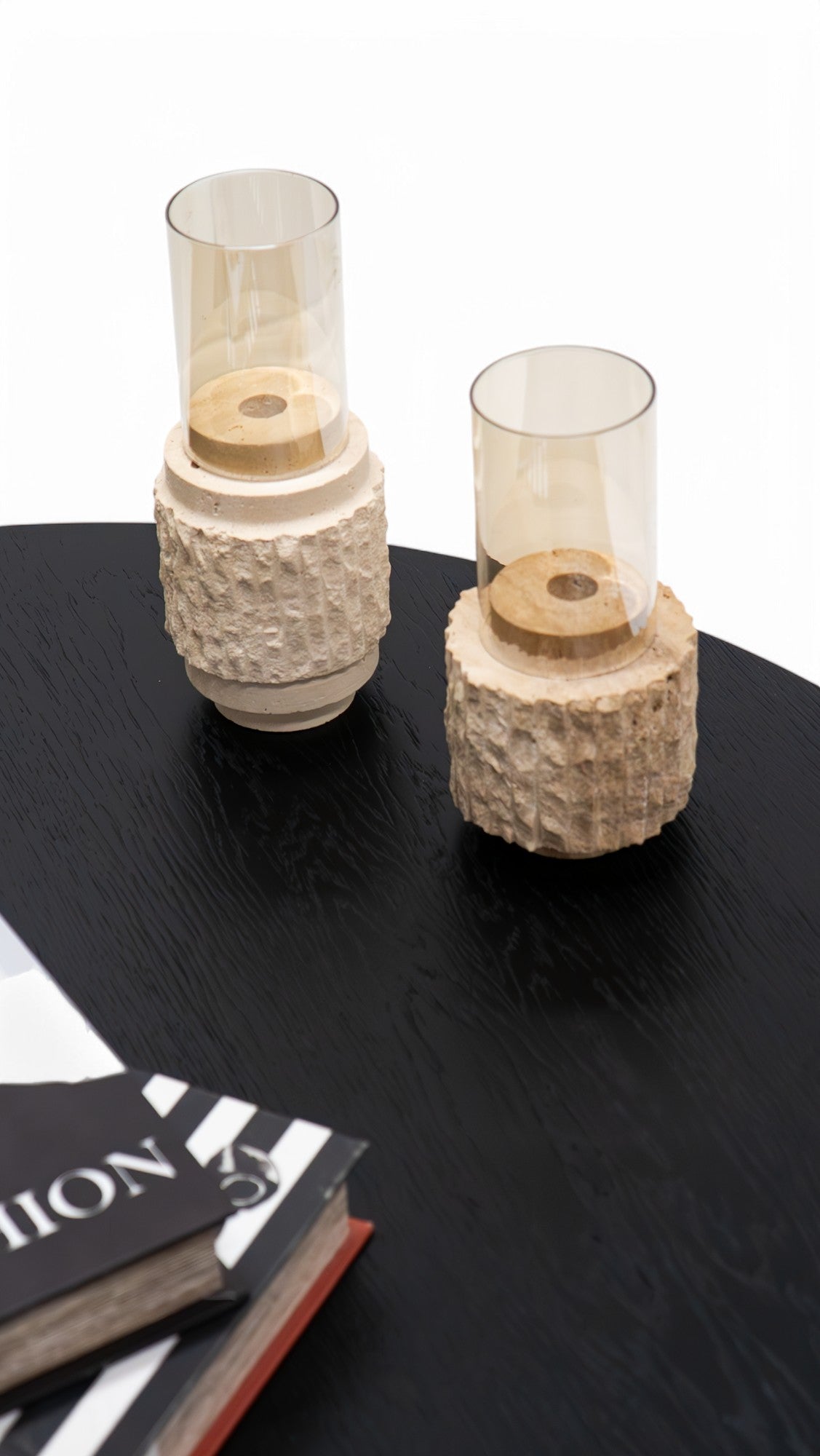 Sini Black Travertine 2-Piece Coffee Table Set from Nova Furniture - Luna Furniture