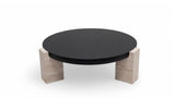Sini Black Travertine 2-Piece Coffee Table Set from Nova Furniture - Luna Furniture