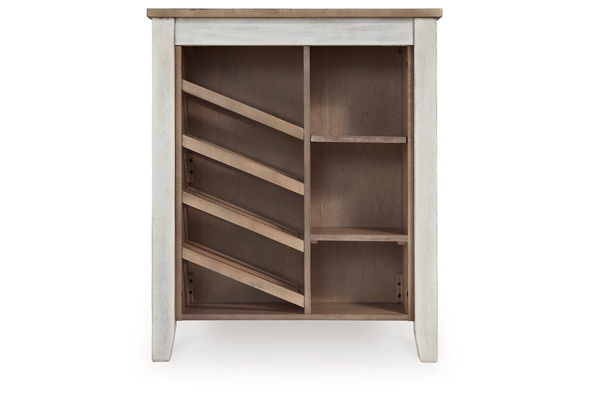 Skempton White/Light Brown Counter Height Dining Table and 6 Barstools from Ashley - Luna Furniture