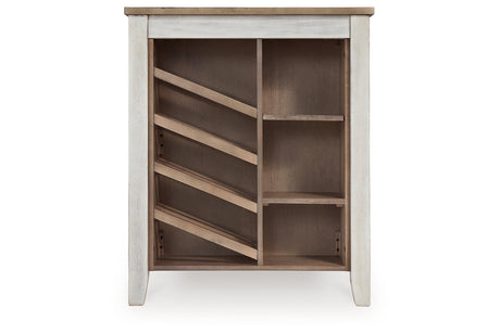 Skempton White/Light Brown Counter Height Dining Table and 6 Barstools from Ashley - Luna Furniture