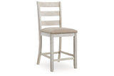 Skempton White/Light Brown Counter Height Dining Table and 6 Barstools from Ashley - Luna Furniture