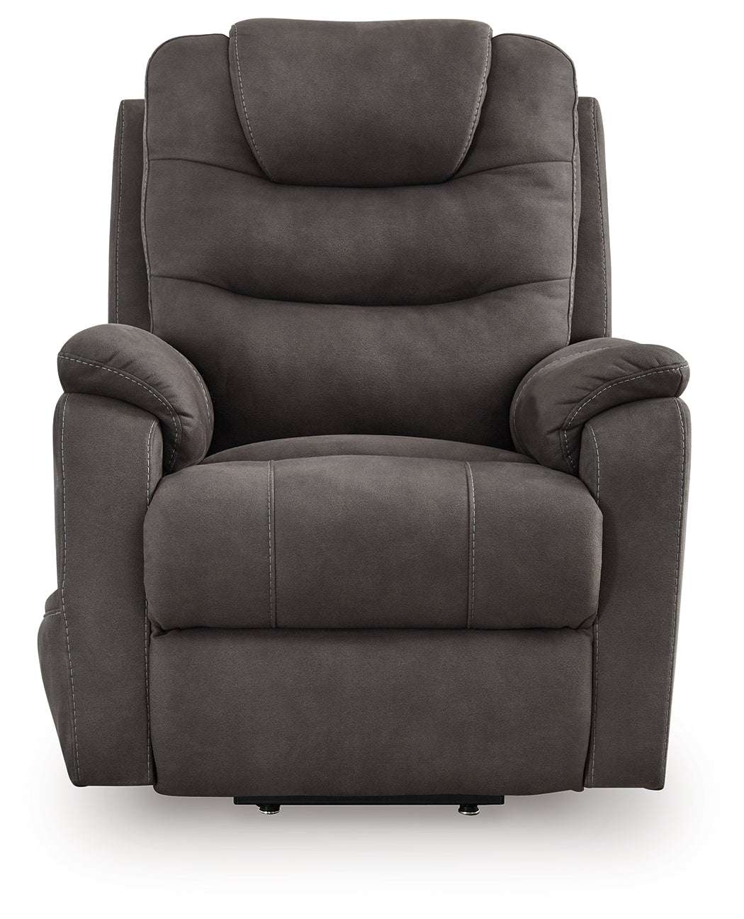 Snowfield Gunmetal Power Lift Recliner from Ashley - Luna Furniture