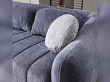 Snowy Stationary Loveseat in Anthracite from Furnia - Luna Furniture