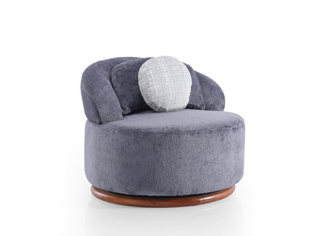 Snowy Chair in Anthracite from Furnia - Luna Furniture