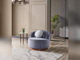 Snowy 3-pieces (Sofa & Loveseat & Swivel Chair) Livingroom Set in Anthracite from Furnia - Luna Furniture
