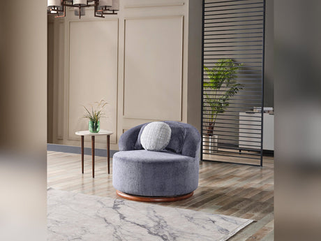 Snowy Chair in Anthracite from Furnia - Luna Furniture