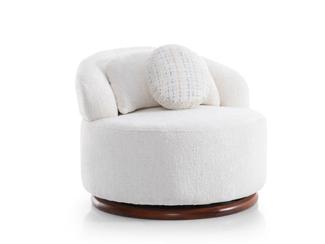 Snowy Chair in Cream from Furnia - Luna Furniture