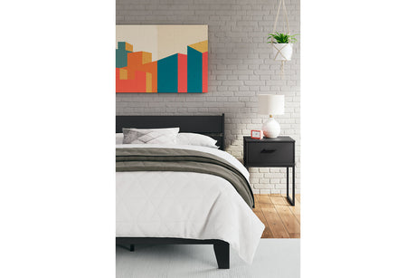 Socalle Black Full Platform Bed from Ashley - Luna Furniture