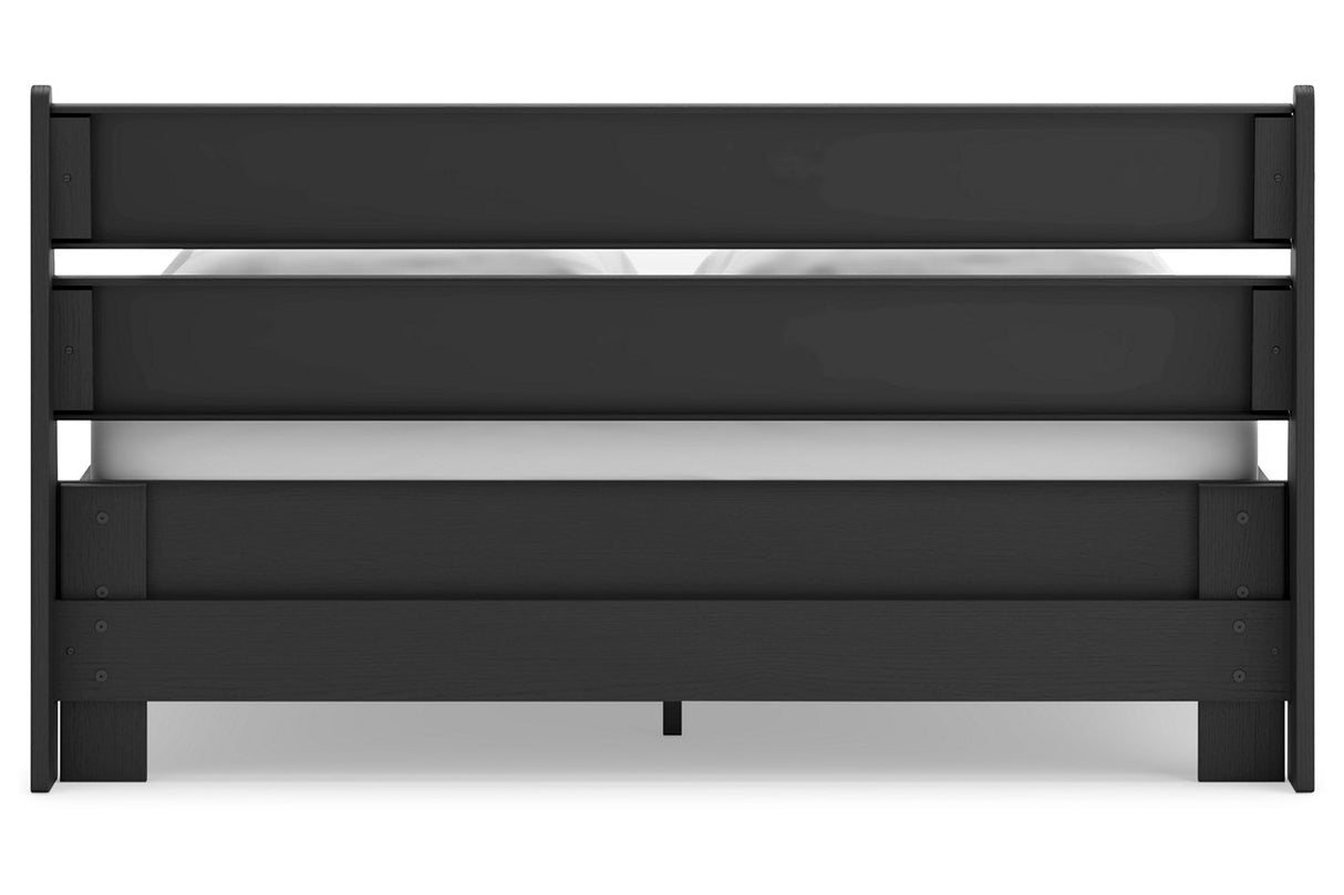 Socalle Black Queen Platform Bed from Ashley - Luna Furniture