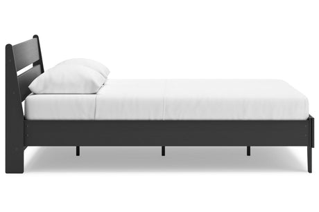 Socalle Black Queen Platform Bed from Ashley - Luna Furniture