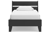 Socalle Black Twin Platform Bed from Ashley - Luna Furniture