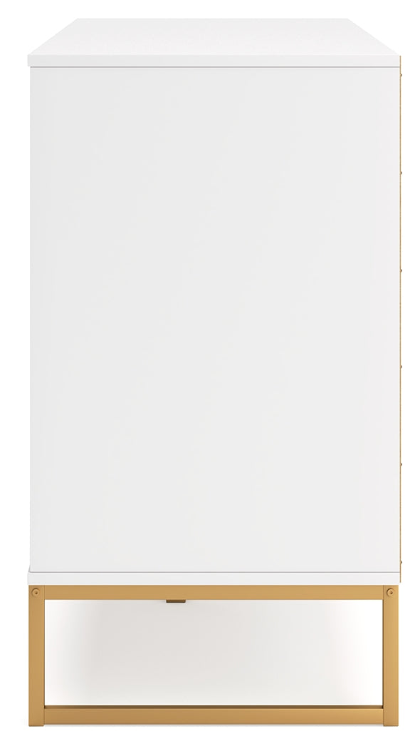 Socalle Full Panel Headboard with Dresser and 2 Nightstands in Two-tone from Ashley - Luna Furniture