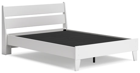 Socalle Full Panel Platform Bed with 2 Nightstands in Two-tone from Ashley - Luna Furniture
