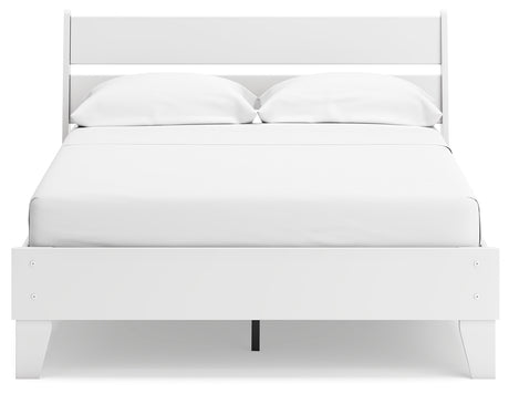 Socalle Full Panel Platform Bed with Dresser and 2 Nightstands in Two-tone from Ashley - Luna Furniture