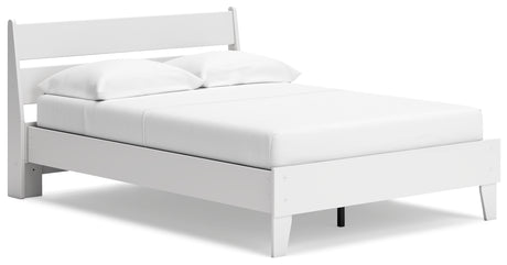 Socalle Full Panel Platform Bed with Dresser in Two-tone from Ashley - Luna Furniture