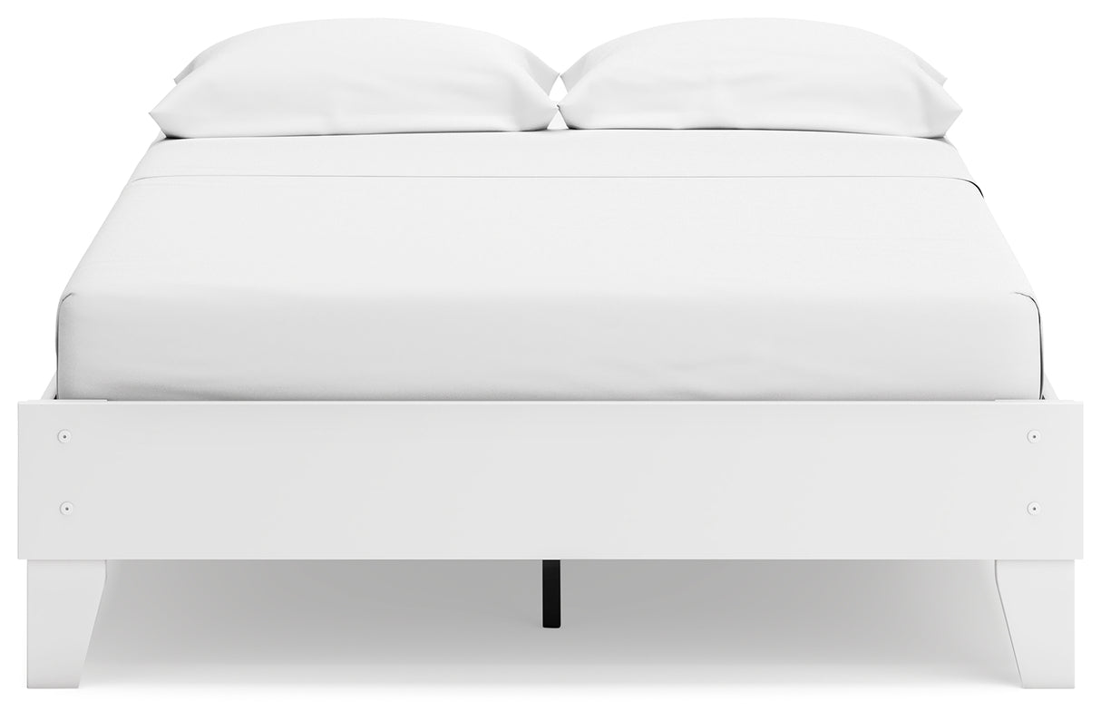 Socalle Full Platform Bed with Dresser, Chest and 2 Nightstands in Two-tone from Ashley - Luna Furniture