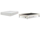 Socalle Full Platform Bed with Mattress in Light Natural from Ashley - Luna Furniture