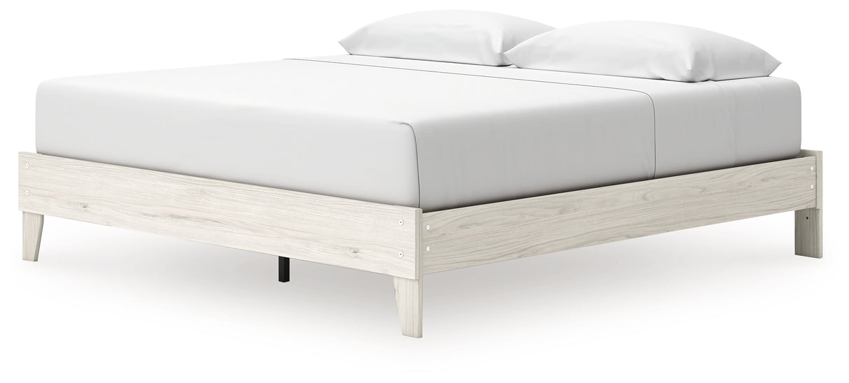 Socalle Light Natural King Platform Bed from Ashley - Luna Furniture