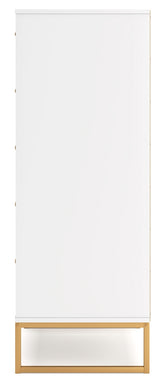 Socalle Queen Panel Headboard with Dresser, Chest and 2 Nightstands in Two-tone from Ashley - Luna Furniture