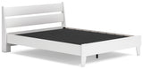 Socalle Queen Panel Platform Bed with 2 Nightstands in Two-tone from Ashley - Luna Furniture